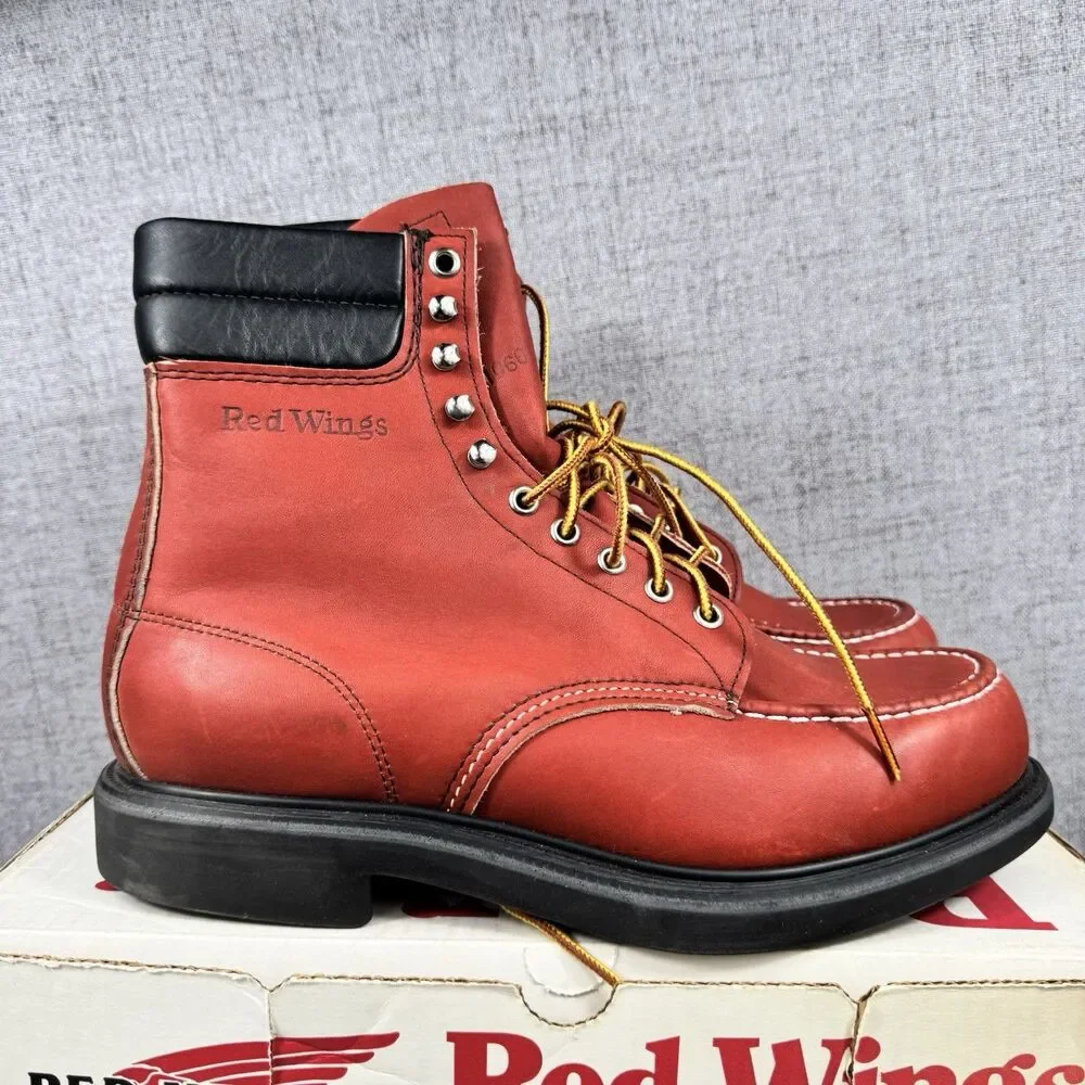 Red Wing Boots Men's 10.5 E 404 Supersole Leather Work Vintage